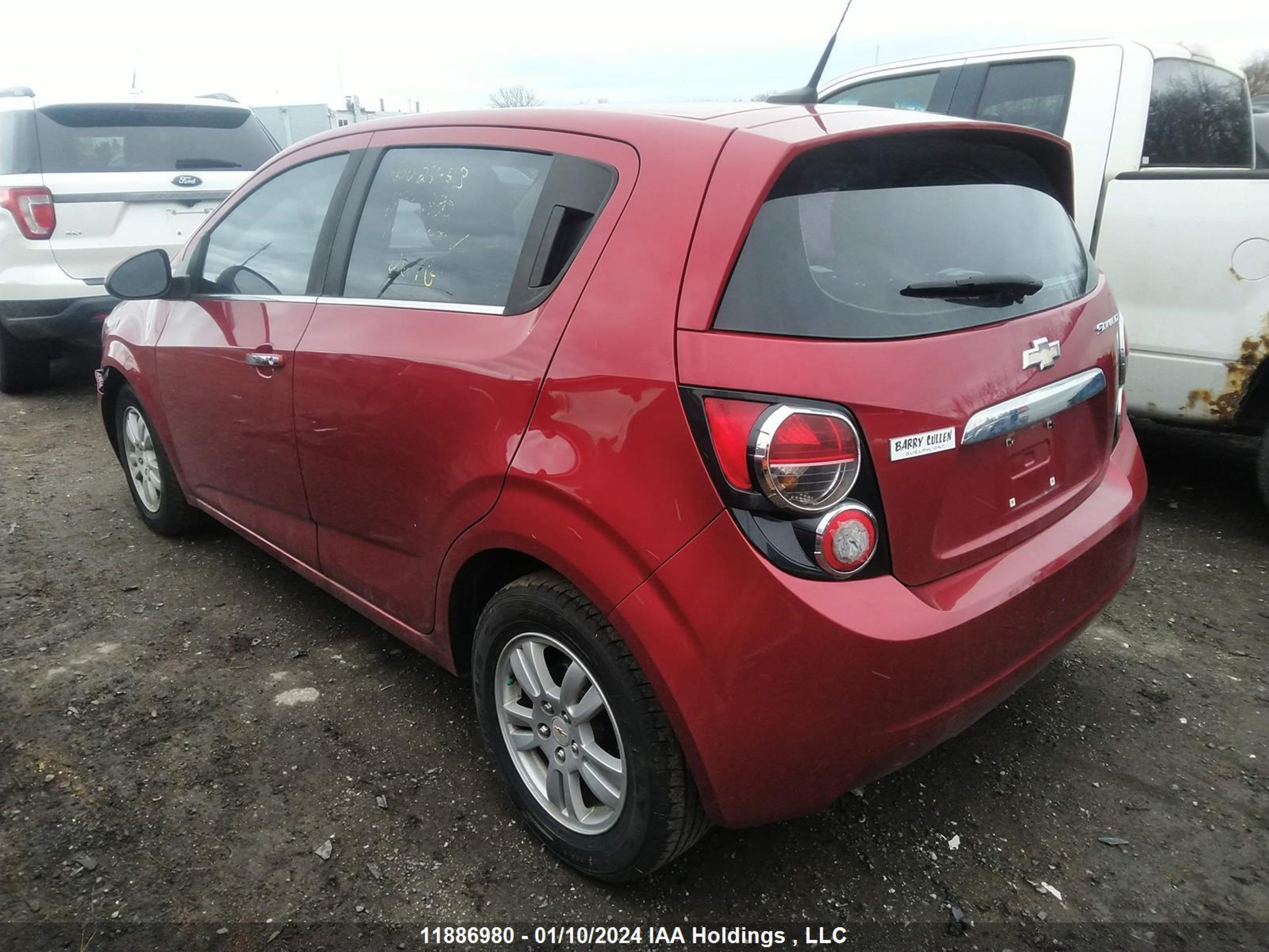 Photo 2 VIN: 1G1JD6EH2C4105557 - CHEVROLET SONIC 