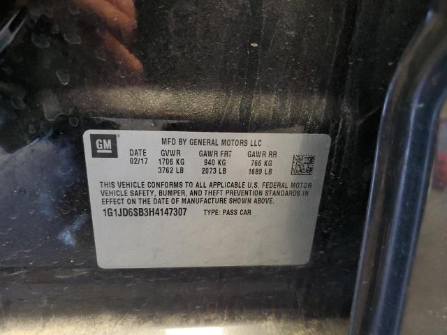 Photo 11 VIN: 1G1JD6SB3H4147307 - CHEVROLET SONIC LT 