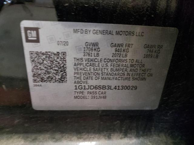 Photo 11 VIN: 1G1JD6SB3L4130029 - CHEVROLET SONIC 