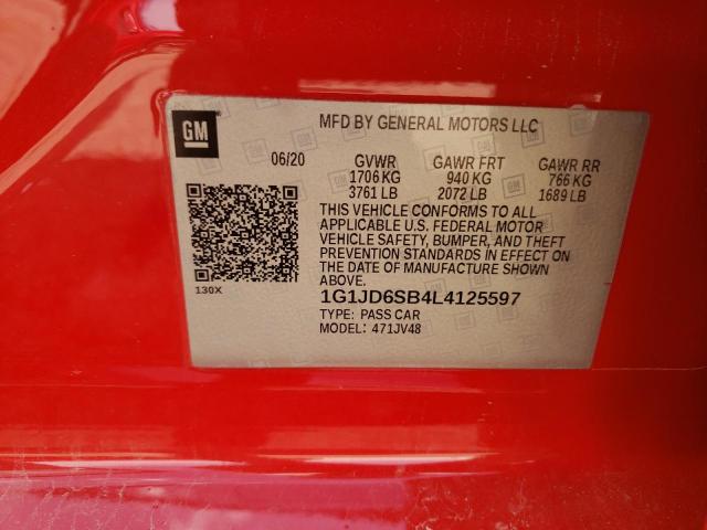 Photo 11 VIN: 1G1JD6SB4L4125597 - CHEVROLET SONIC 