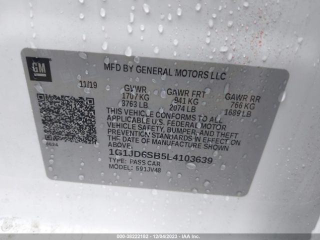 Photo 8 VIN: 1G1JD6SB5L4103639 - CHEVROLET SONIC 