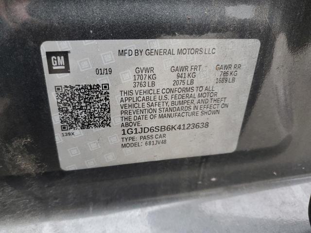 Photo 11 VIN: 1G1JD6SB6K4123638 - CHEVROLET SONIC 