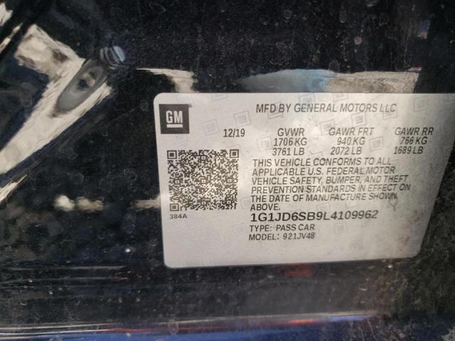 Photo 12 VIN: 1G1JD6SB9L4109962 - CHEVROLET SONIC LT 