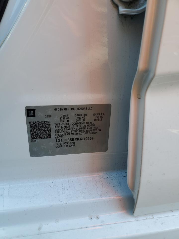 Photo 23 VIN: 1G1JD6SBXK4110259 - CHEVROLET SONIC LT 