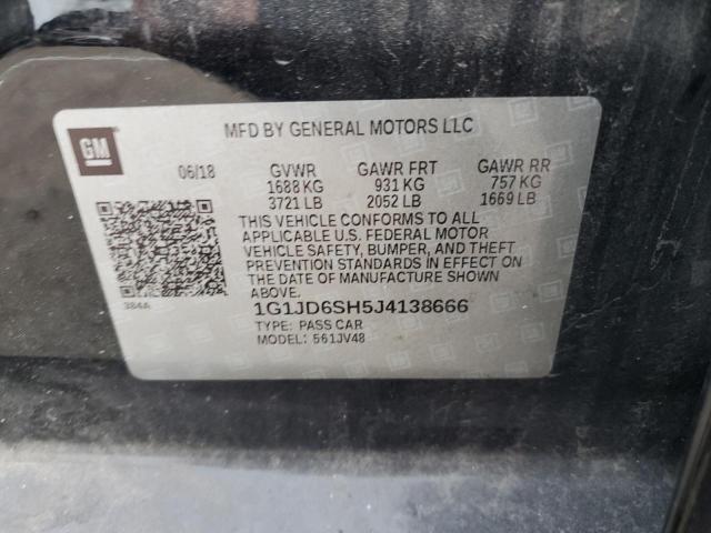 Photo 11 VIN: 1G1JD6SH5J4138666 - CHEVROLET SONIC LT 