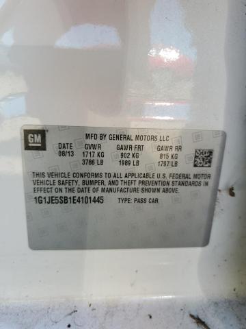 Photo 11 VIN: 1G1JE5SB1E4101445 - CHEVROLET SONIC 