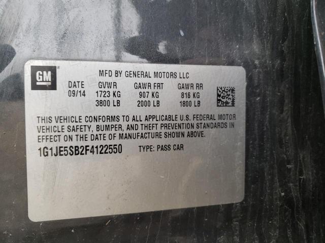 Photo 12 VIN: 1G1JE5SB2F4122550 - CHEVROLET SONIC 