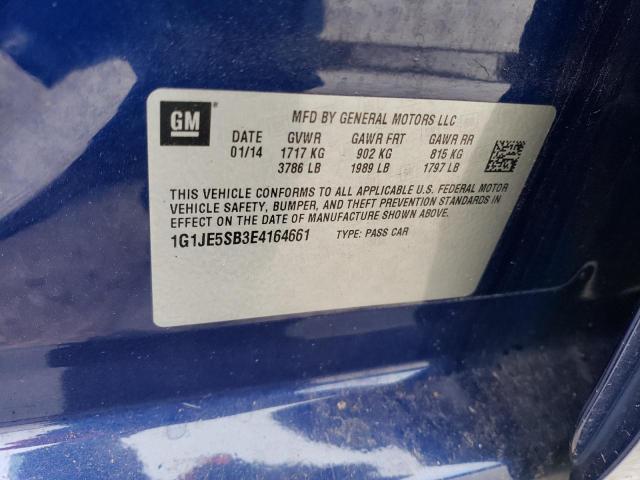 Photo 11 VIN: 1G1JE5SB3E4164661 - CHEVROLET SONIC LTZ 