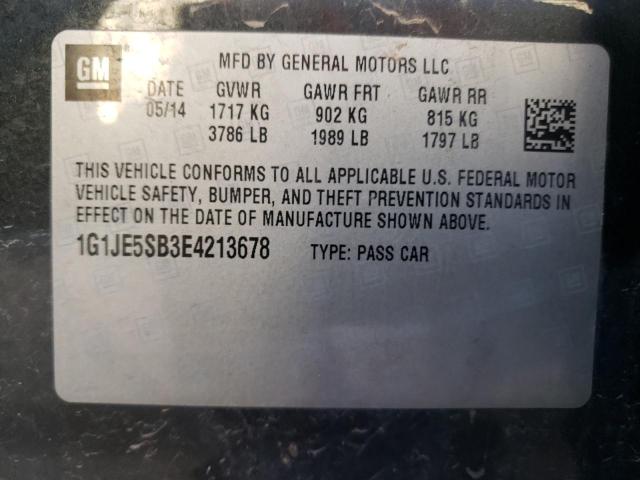 Photo 11 VIN: 1G1JE5SB3E4213678 - CHEVROLET SONIC LTZ 