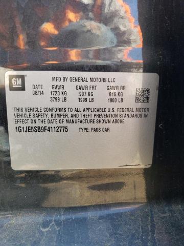 Photo 11 VIN: 1G1JE5SB9F4112775 - CHEVROLET SONIC LTZ 