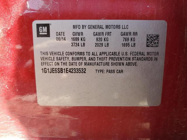 Photo 11 VIN: 1G1JE6SB1E4233532 - CHEVROLET SONIC 