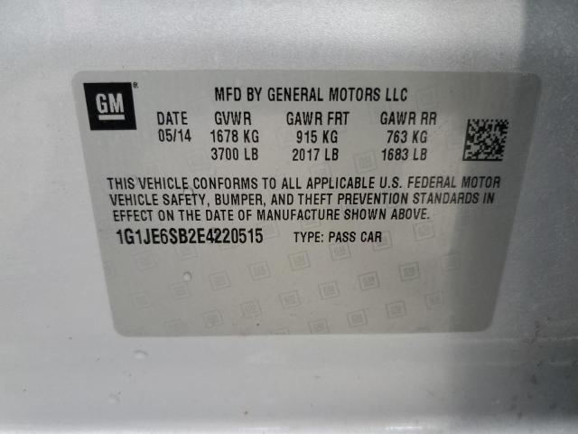 Photo 11 VIN: 1G1JE6SB2E4220515 - CHEVROLET SONIC 