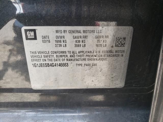 Photo 9 VIN: 1G1JE6SB4G4146663 - CHEVROLET SONIC LTZ 