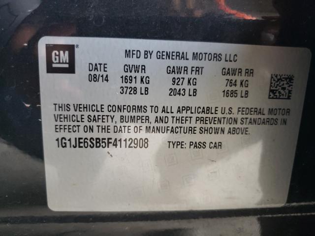 Photo 9 VIN: 1G1JE6SB5F4112908 - CHEVROLET SONIC LTZ 