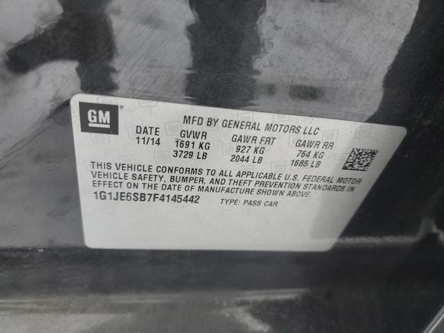 Photo 11 VIN: 1G1JE6SB7F4145442 - CHEVROLET SONIC LTZ 