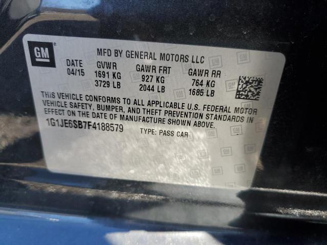 Photo 11 VIN: 1G1JE6SB7F4188579 - CHEVROLET SONIC 