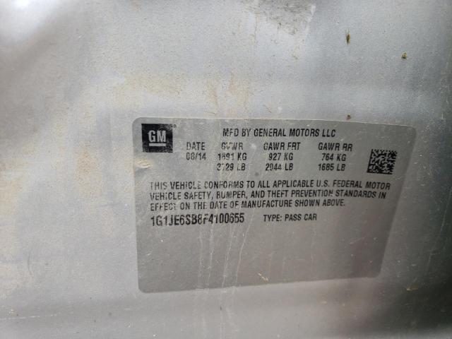 Photo 11 VIN: 1G1JE6SB8F4100655 - CHEVROLET SONIC LTZ 