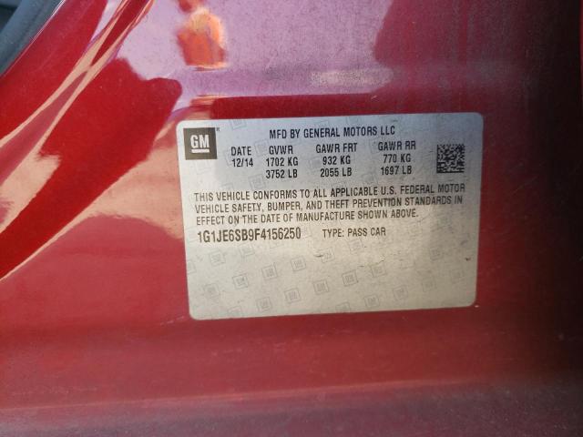 Photo 11 VIN: 1G1JE6SB9F4156250 - CHEVROLET SONIC LTZ 