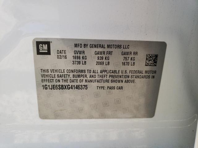 Photo 11 VIN: 1G1JE6SBXG4146375 - CHEVROLET SONIC 