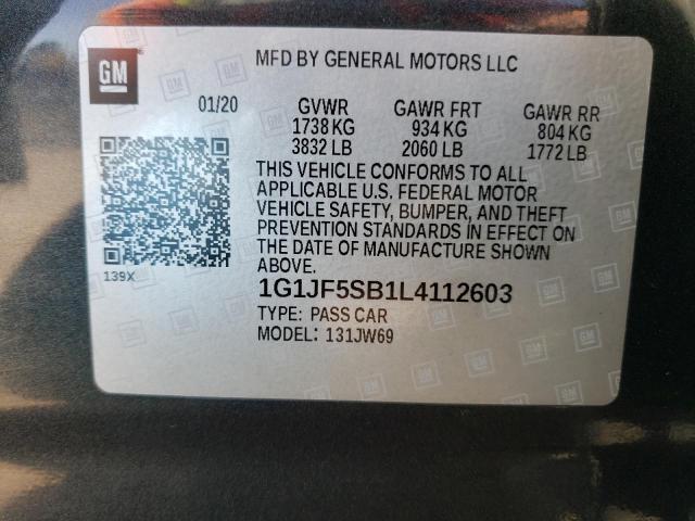 Photo 11 VIN: 1G1JF5SB1L4112603 - CHEVROLET SONIC 