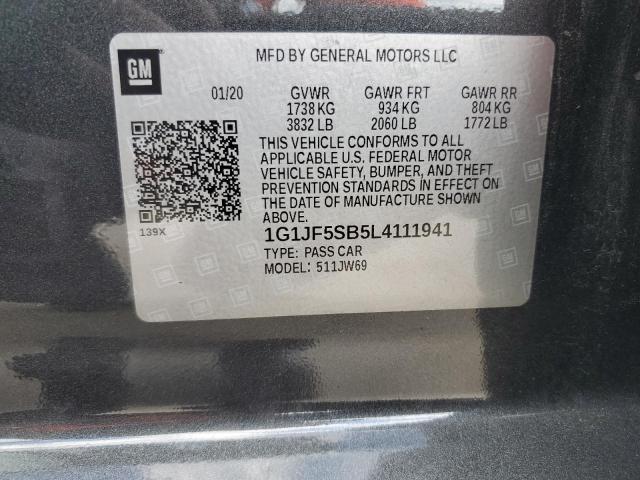 Photo 11 VIN: 1G1JF5SB5L4111941 - CHEVROLET SONIC PREM 