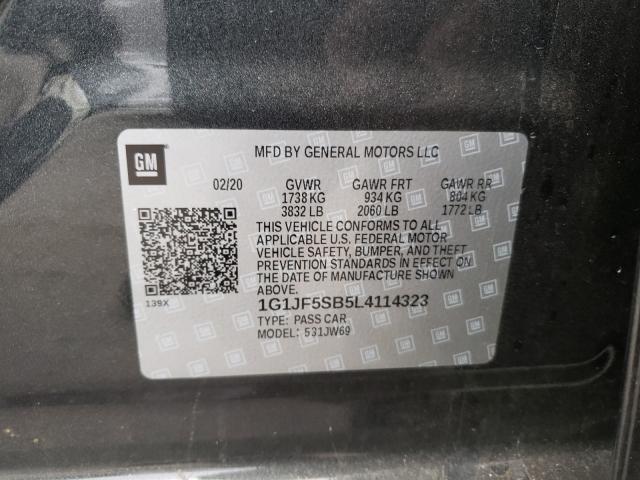 Photo 9 VIN: 1G1JF5SB5L4114323 - CHEVROLET SONIC PREM 