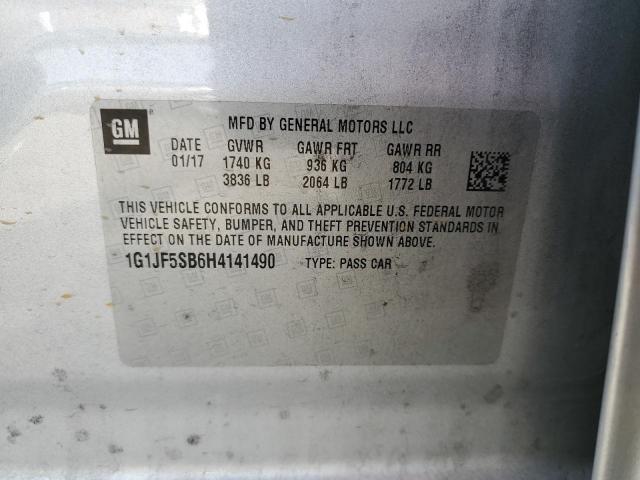 Photo 11 VIN: 1G1JF5SB6H4141490 - CHEVROLET SONIC PREM 