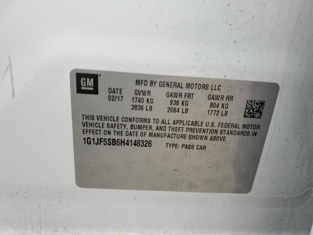 Photo 12 VIN: 1G1JF5SB6H4148326 - CHEVROLET SONIC 