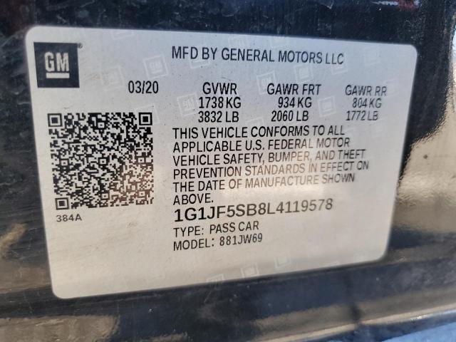 Photo 11 VIN: 1G1JF5SB8L4119578 - CHEVROLET SONIC 