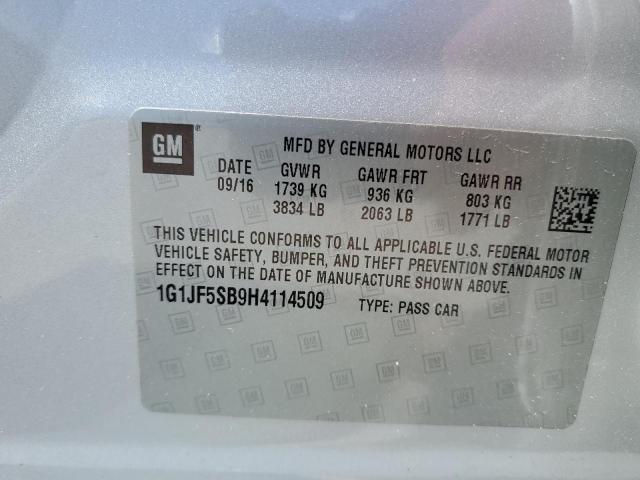 Photo 12 VIN: 1G1JF5SB9H4114509 - CHEVROLET SONIC 