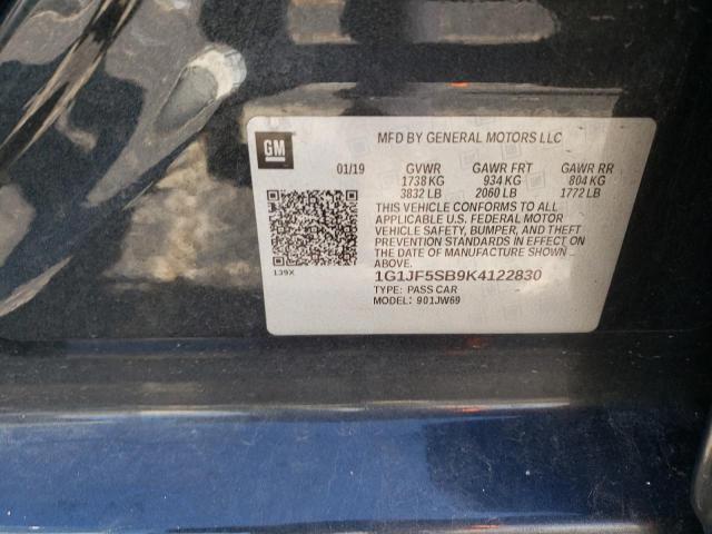 Photo 12 VIN: 1G1JF5SB9K4122830 - CHEVROLET SONIC 