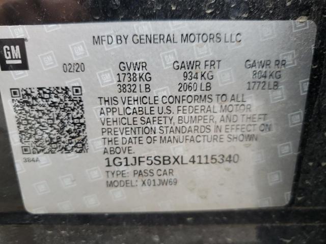 Photo 11 VIN: 1G1JF5SBXL4115340 - CHEVROLET SONIC 