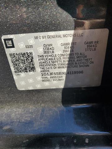 Photo 11 VIN: 1G1JF5SBXL4119596 - CHEVROLET SONIC 