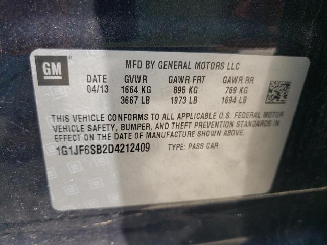 Photo 9 VIN: 1G1JF6SB2D4212409 - CHEVROLET SONIC LTZ 