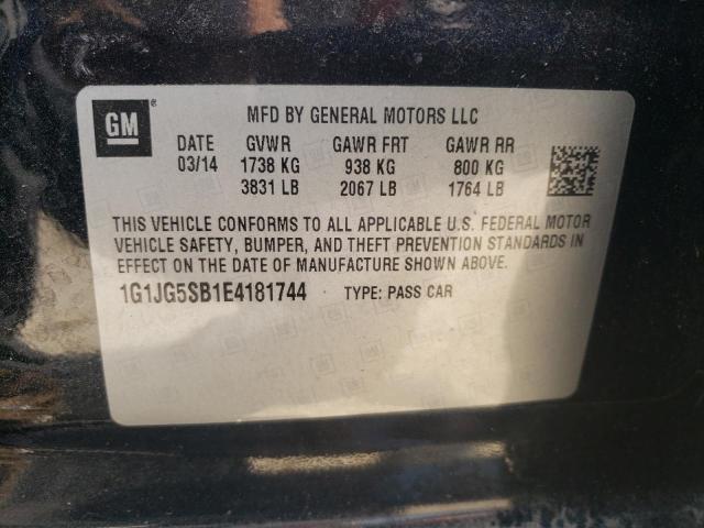 Photo 11 VIN: 1G1JG5SB1E4181744 - CHEVROLET SONIC 