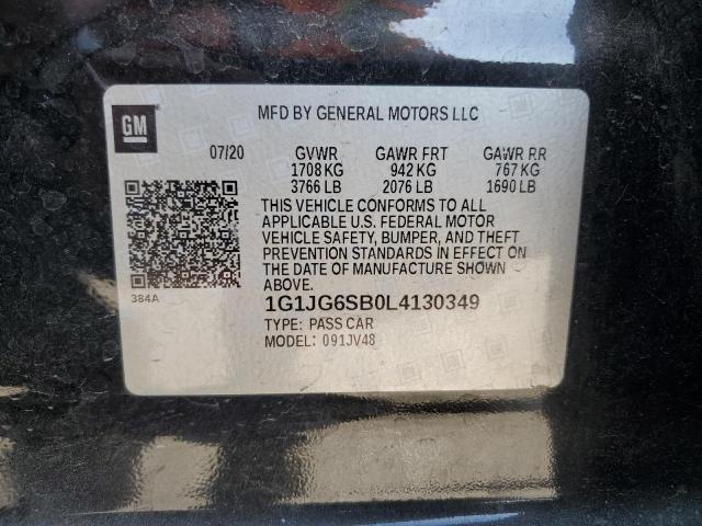 Photo 11 VIN: 1G1JG6SB0L4130349 - CHEVROLET SONIC 