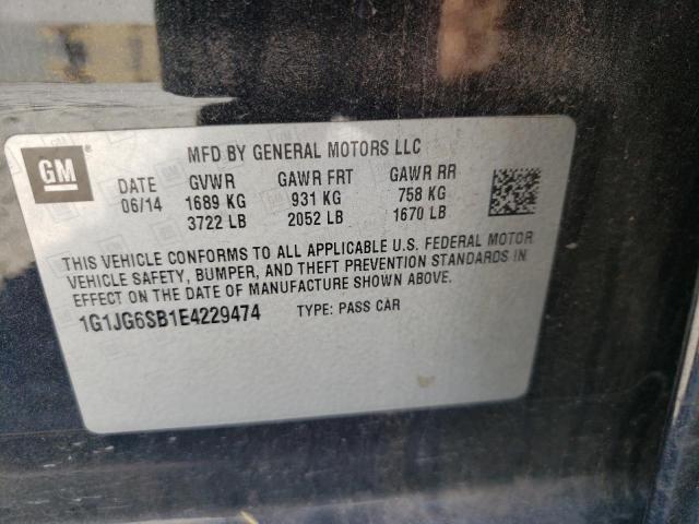 Photo 9 VIN: 1G1JG6SB1E4229474 - CHEVROLET SONIC RS 