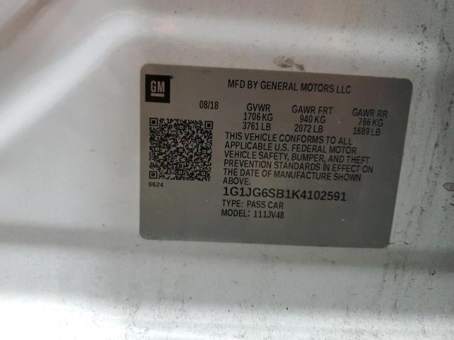 Photo 12 VIN: 1G1JG6SB1K4102591 - CHEVROLET SONIC 