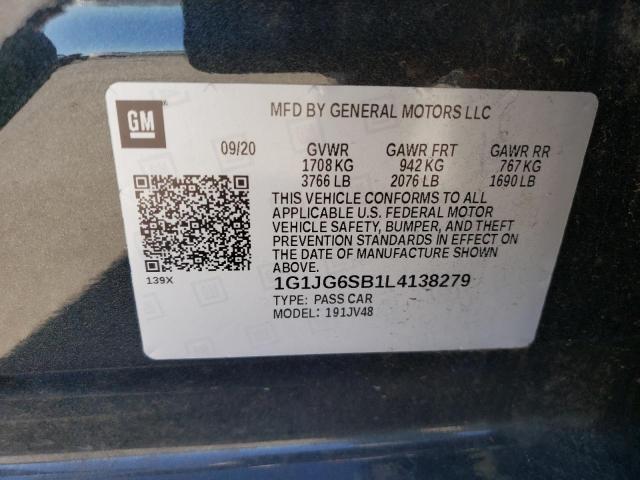 Photo 12 VIN: 1G1JG6SB1L4138279 - CHEVROLET SONIC 