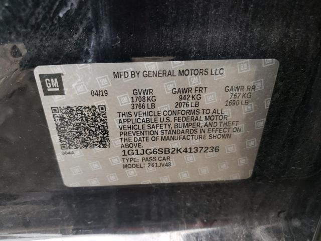 Photo 11 VIN: 1G1JG6SB2K4137236 - CHEVROLET SONIC 