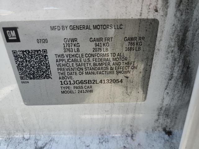 Photo 11 VIN: 1G1JG6SB2L4132054 - CHEVROLET SONIC 