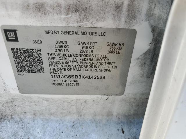 Photo 9 VIN: 1G1JG6SB3K4143529 - CHEVROLET SONIC 