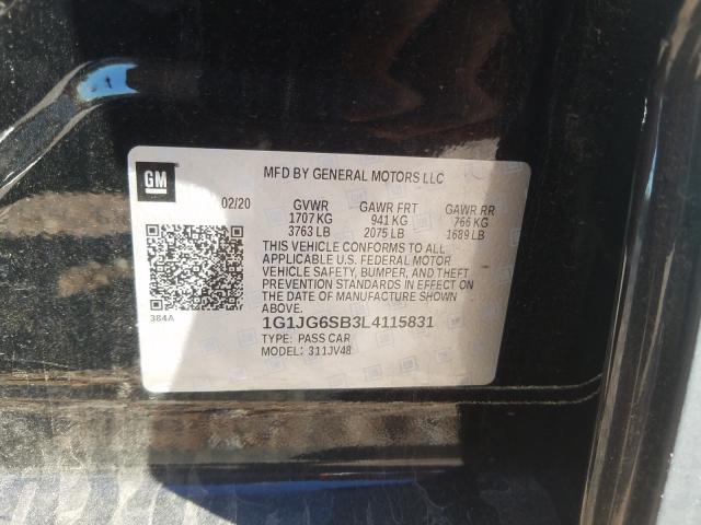 Photo 9 VIN: 1G1JG6SB3L4115831 - CHEVROLET SONIC 