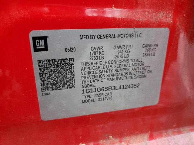 Photo 11 VIN: 1G1JG6SB3L4124352 - CHEVROLET SONIC 