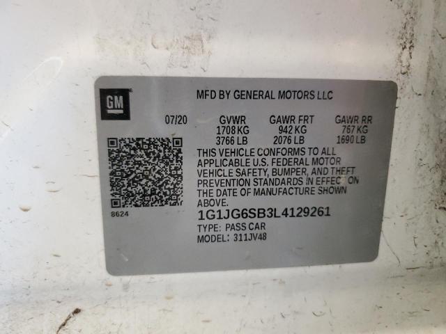 Photo 11 VIN: 1G1JG6SB3L4129261 - CHEVROLET SONIC 