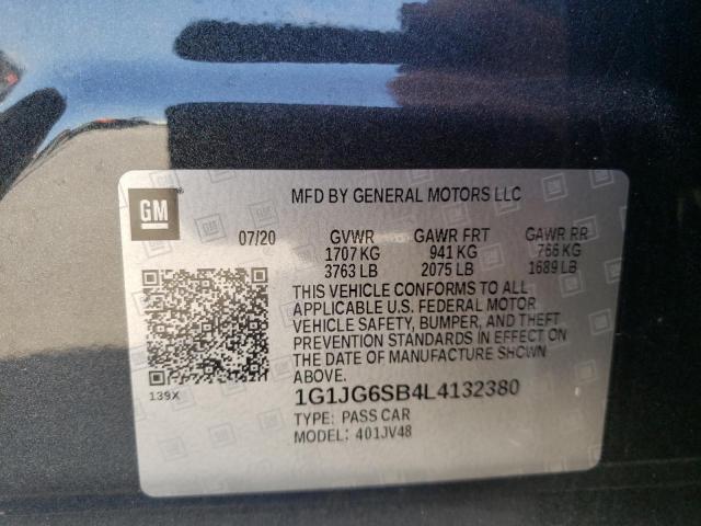 Photo 11 VIN: 1G1JG6SB4L4132380 - CHEVROLET SONIC 