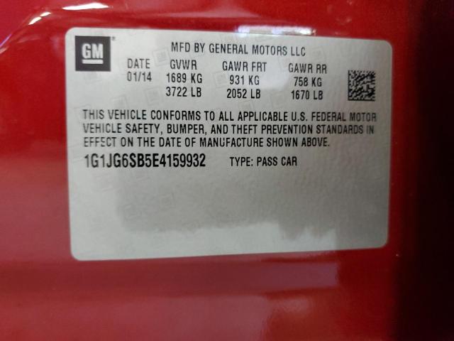 Photo 11 VIN: 1G1JG6SB5E4159932 - CHEVROLET SONIC RS 