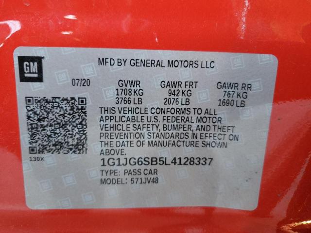 Photo 11 VIN: 1G1JG6SB5L4128337 - CHEVROLET SONIC 