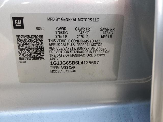 Photo 12 VIN: 1G1JG6SB6L4135507 - CHEVROLET SONIC 