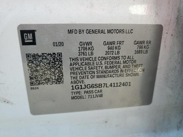 Photo 11 VIN: 1G1JG6SB7L4112401 - CHEVROLET SONIC 